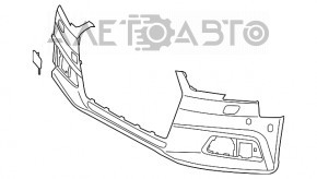 Bara fata goala Audi A4 B9 17-19 fara spalatoare si senzori de parcare, noua, neoriginala.