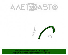 Capacul aripii, arc frontal dreapta pentru BMW X5 E70 07-13, nou, neoriginal