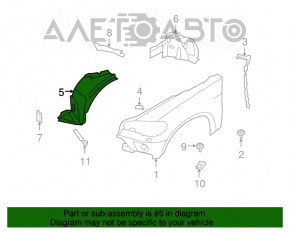 Bara de protecție față stânga față pentru BMW X5 E70 07-10, nou, aftermarket, non-original