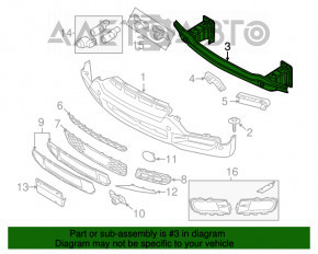 Amplificatorul de bara fata pentru BMW X5 E70 07-10, nou, aftermarket, non-original