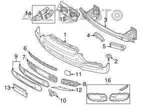 Amplificatorul de bara fata pentru BMW X5 E70 07-10, nou, aftermarket, non-original