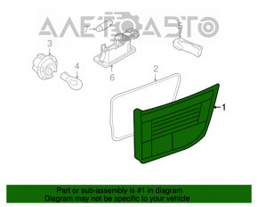 Lampa interioară pentru capacul portbagajului stânga BMW X5 E70 07-10 pre-restilizare, nou, neoriginal