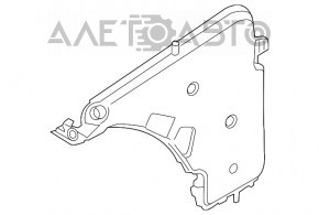 Rezervorul de spălare a parbrizului pentru BMW 3 F30 12-18, nou, neoriginal.