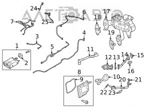 Ventilul de racire EGR pentru Ford Edge 19-22 2.0T