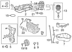 Ulei de motor Toyota Camry v50 12-14 SUA tip 1