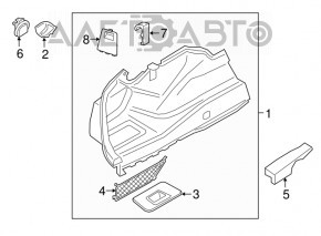 Capotă arc stânga BMW 5 G30 18- 530e hibrid