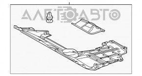 Защита двигателя Toyota Rav4 16-17 новый TYC Тайвань