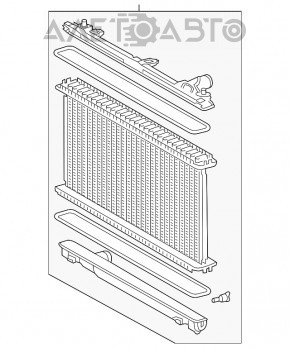 Radiator de răcire apă Lexus IS200t IS300 14-20 nou TYC Taiwan