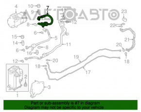 Compresorul de aer condiționat al încălzitorului BMW 5 G30 18-20 530e hibrid.