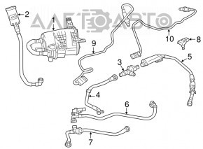 Filtrul absorbant de combustibil pentru BMW 5 G30 18- 530e hibrid