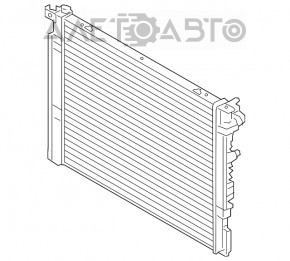 Radiator de răcire a apei pentru BMW 5 G30 18- 530e hibrid