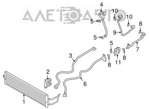 Radiatorul de ulei al transmisiei automate BMW 5 G30 18- 530e hibrid