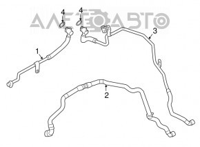 Tubul de racire al sistemului BMW 5 G30 18- 530e hibrid