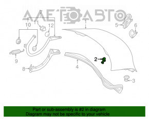 Bara protectoare pentru capacul portbagajului Mercedes CLA 14-19, model mic.