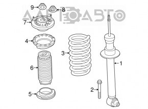 Arc spate stânga BMW 5 G30 18- 530e hibrid