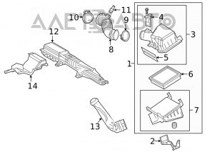 Grila de aer parte frontală Lexus UX200 UX250h 19-