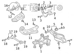 Capac spate dreapta Lexus UX200 UX250h 19- FWD