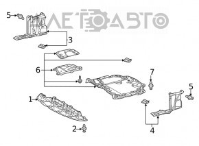 Protecția motorului pentru Lexus UX200 UX250h 19- asamblată