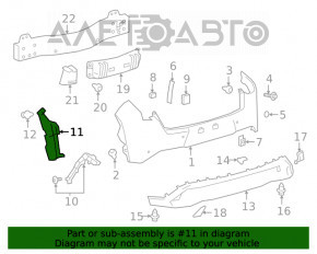 Suportul de prindere a barei spate, dreapta, pentru Lexus UX200 UX250h 19-