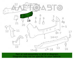 Absorbantul de șocuri al barei spate, centru, pentru Lexus UX200 UX250h 19-