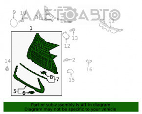 Решетка радиатора grill в сборе Lexus UX200 UX250h 19- без партроников