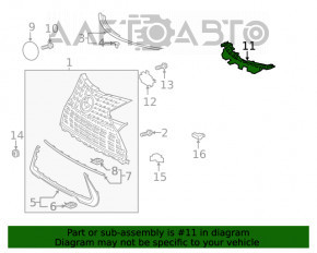 Suportul grilei radiatorului Lexus UX200 UX250h 19- nou original OEM