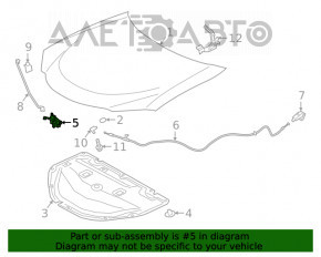 Capota de la Lexus UX200 UX250h 19-