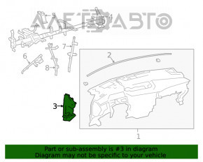 Capacul torpedoului lateral stânga Lexus UX200 UX250h 19-