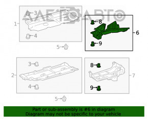 Protecția fundului din spate dreapta pentru Lexus UX200 19-