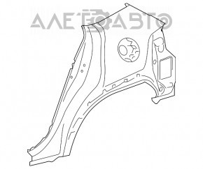 Aripa din spate, partea dreapta, aripi de un sfert, Lexus UX200 UX250h 19-