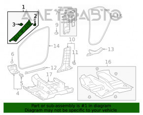 Capacul amortizorului din față dreapta pentru Lexus UX200 UX250h 19- negru.