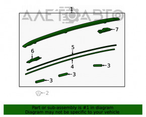 Balustradele longitudinale asamblate pentru Lexus UX200 UX250h 19-