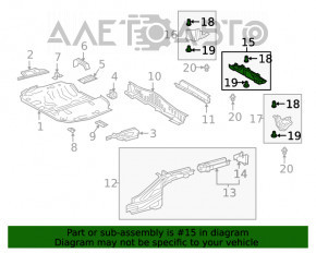 Protecție pentru bara spate, centru Lexus UX200 UX250h 19-