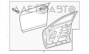 Дверь голая передняя правая Lexus UX200 UX250h 19-