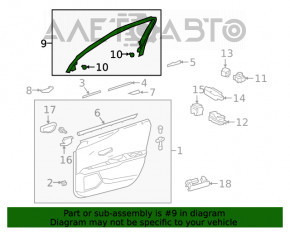 Cadru ușă interior față dreapta Lexus UX200 UX250h 19-