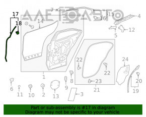 Garnitura ușii laterale spate stânga Lexus UX200 UX250h 19-