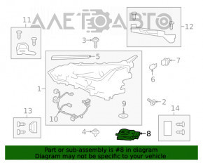 Blocul de aprindere LED dreapta pentru Lexus UX200 UX250h 19- cu LED-uri complete