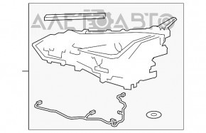 Far dreapta față asamblată Lexus UX200 UX250h 19- LED complet