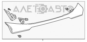 Lampă interioară pentru capacul portbagajului central Lexus UX200 UX250h 19- de lux