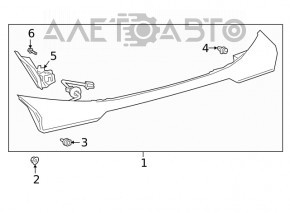 Lampă interioară capac portbagaj central Lexus UX200 UX250h 19- fără Luxury