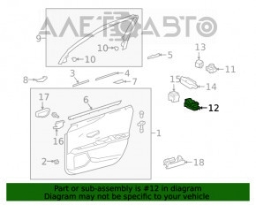 Controlul geamului electric din față, stânga, pentru Lexus UX200 UX250h 19-