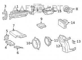 Difuzor torpedo central Lexus UX200 UX250h 19-