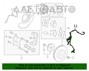 Senzor ABS dreapta fata Lexus UX200 UX250h 19-