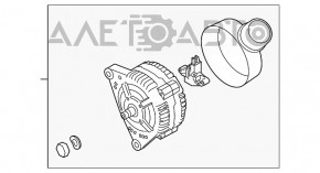 Генератор Audi A4 B9 17- 2.0T