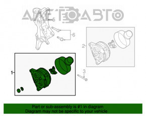 Generatorul Audi A4 B9 17- 2.0T