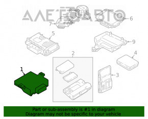 Gateway module Audi A4 B9 17-