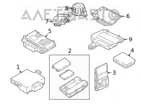 Gateway module Audi A4 B9 17-