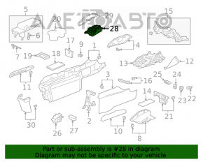 Шифтер КПП Honda Insight 19-22 кнопки, потерта