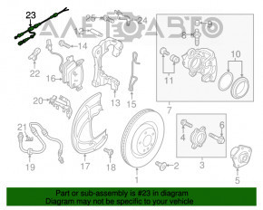 Фишка на датчик ABS передний правый Audi A4 B9 17-