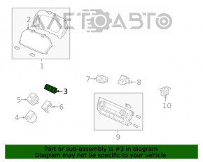 Controlul iluminării instrumentelor Honda Insight 19-22